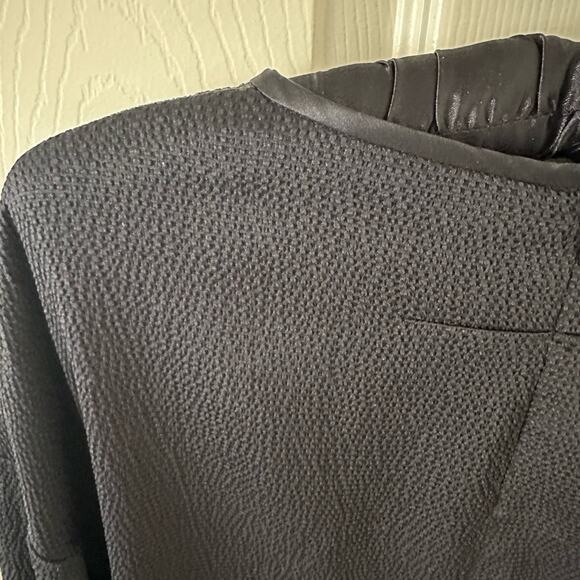 Givenchy Kimono Sleeve Black Top Silk blend Gathered front IT 38 - Picture 13 of 14